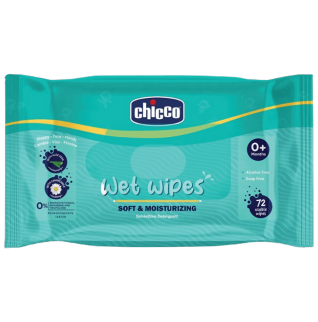 Chicco Wet Wipes Soft & Moisturizing Hover Image