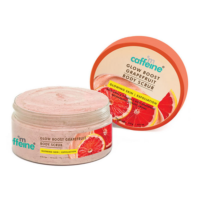 mCaffeine Glow Boost Grapefruit Body Scrub Hover Image