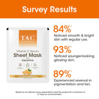 TAC - The Ayurveda Co. Vitamin C Serum Sheet Mask | Natural Skin Brightness