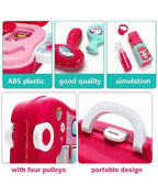 Sardar Ji Ki Dukan Beauty Make Up Case And Cosmetic Set Suitcase With Makeup Accessories For Children Girls- Pink,Plastic,Pack Of 1 Set