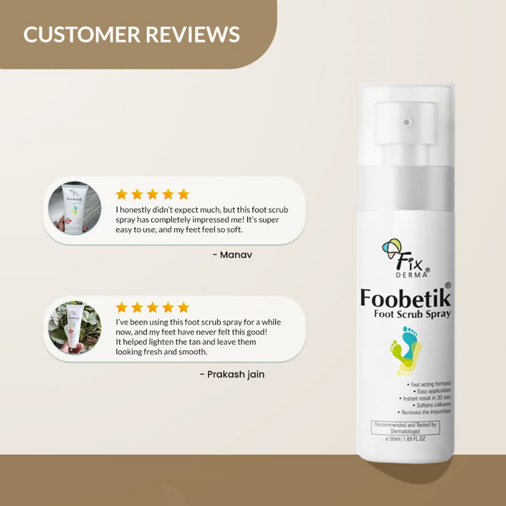Fixderma Foobetik Foot Scrub Spray
