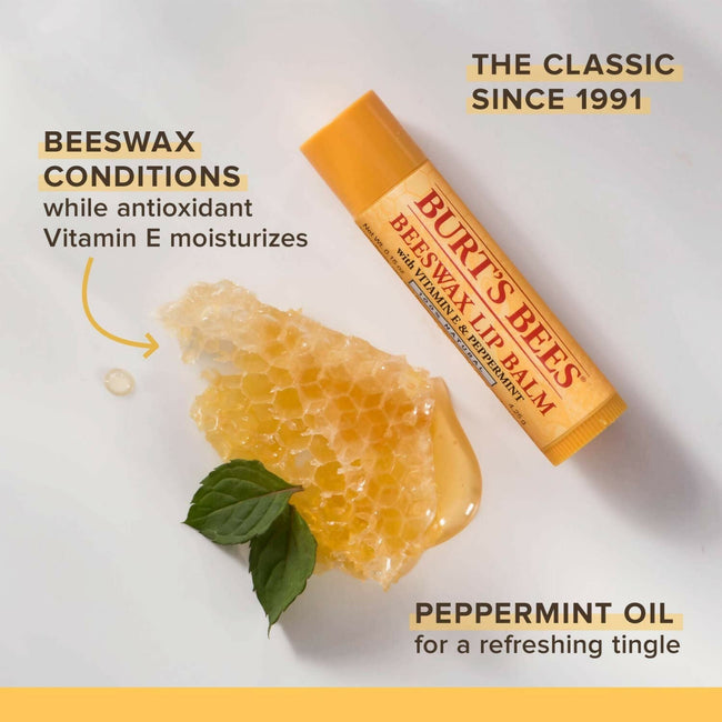 Burt's Bees Natural Moisturizing Lip Balms (Beeswax, Cucumber Mint, Coconut & Pear, Vanilla Bean) Main Image