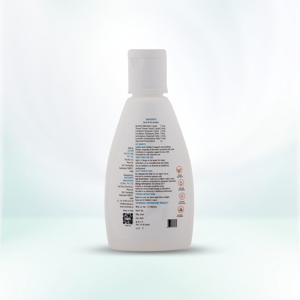 Mintdrops Breathease Cold Relief Inhalant Drops