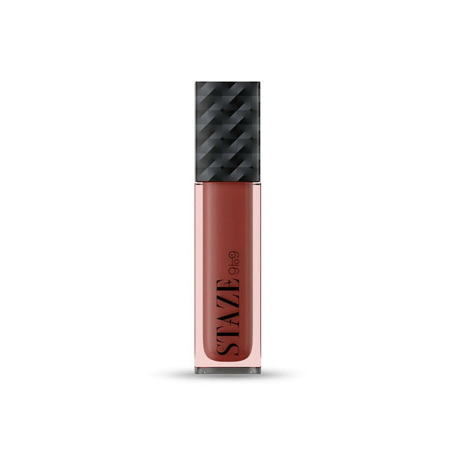 Staze 9to9 Lips Don't Lie Matte + Transferproof Liquid Lipstick - 05 Cocoa Crush Hover Image