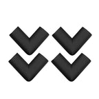 Safe-O-Kid Set of 8 Corner U Shaped Corner Guards for Kids safety- Black-Large