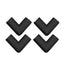 Safe-O-Kid Set of 8 Corner U Shaped Corner Guards for Kids safety- Black-Large