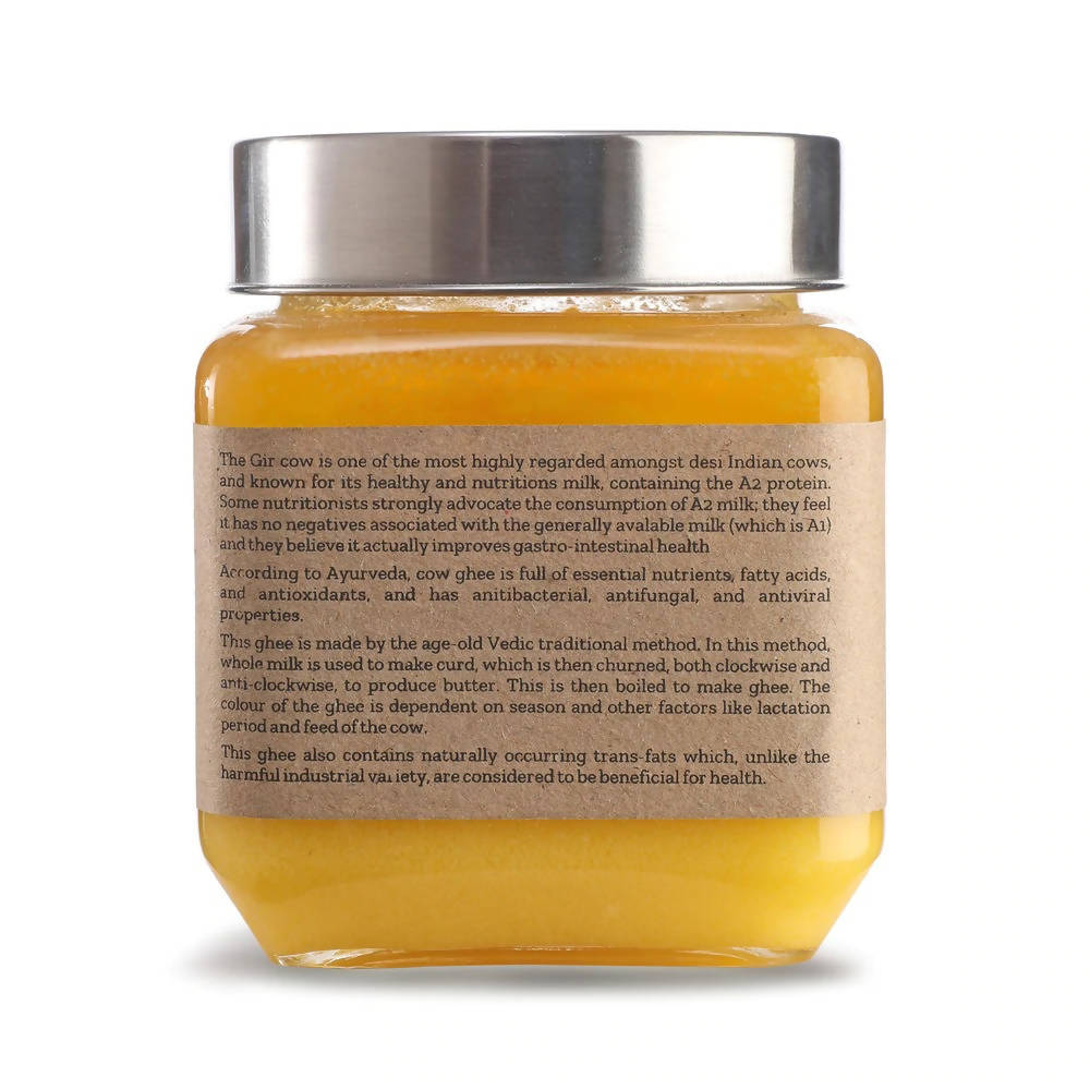 Conscious Food A2 Gir Cow Ghee (Bilona Preparation) | 100% Gir Cow Ghee | Homemade & Organic Ghee